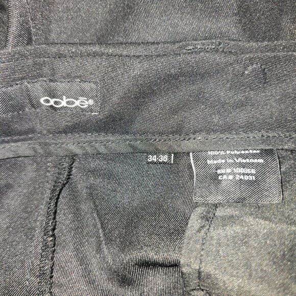 OOBE BLACK CASUAL DRESS PANT MENS SIZE 34X34 NWT - Picture 4 of 9